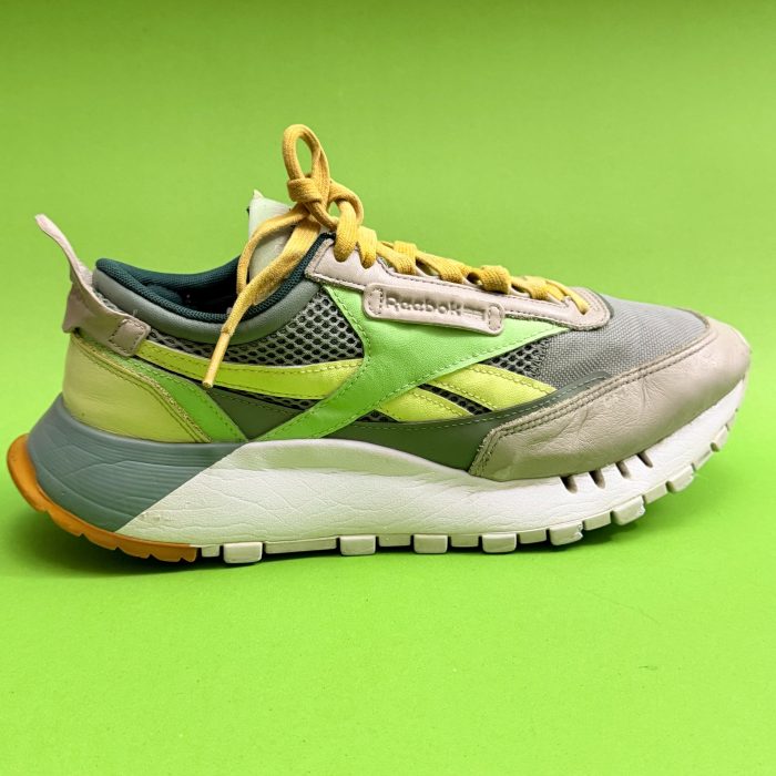 Reebok Classic Leather Legacy Sneakers – Grey/Lime Green